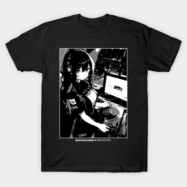 Japanese Anime Manga Streetwear - DJ T-Shirt by Neon Bang Bang